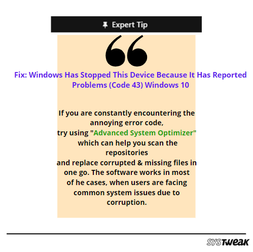 windows has stopped this device because it has reported problems