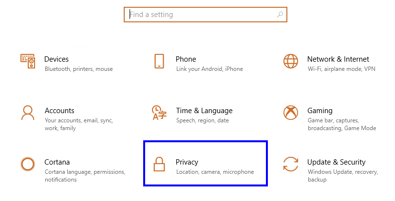 windows location
