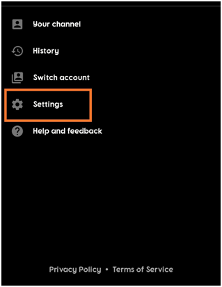 youtube channel setting