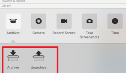 Archive And Unarchive