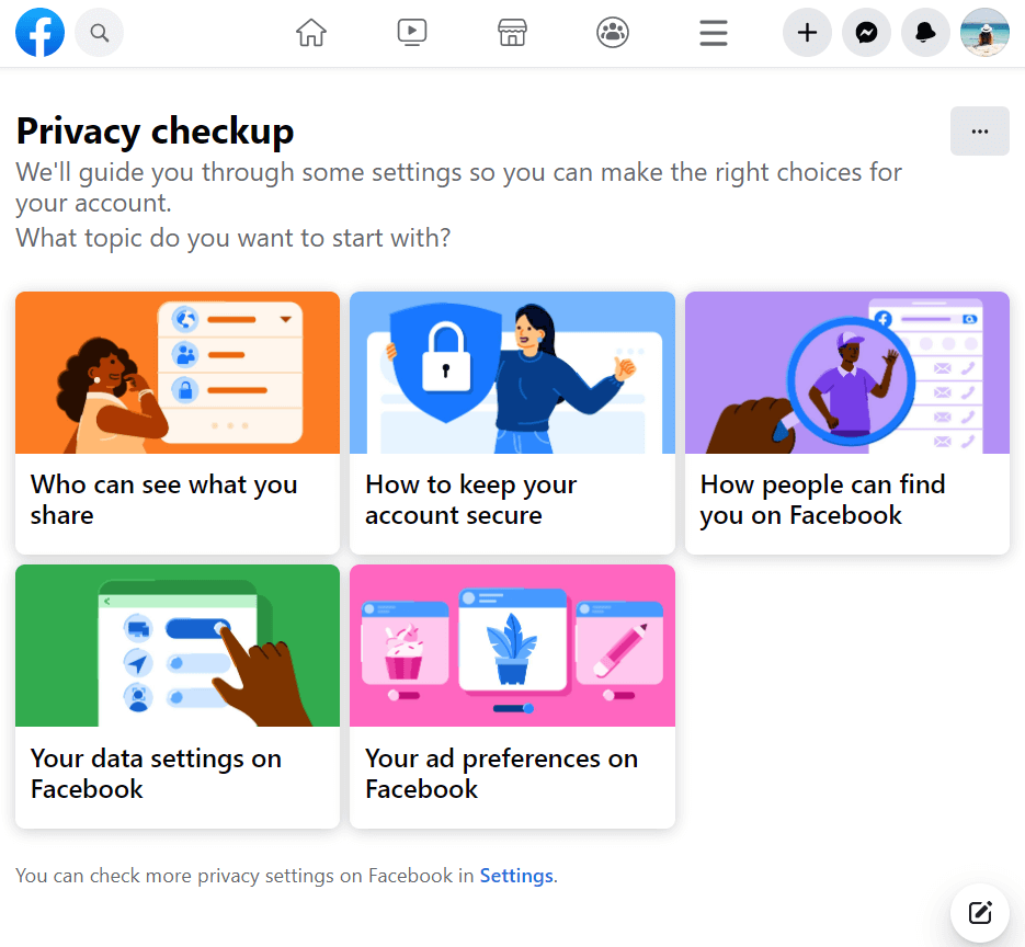 Changed Privacy Settings