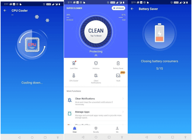 Clean Master لنظام Android