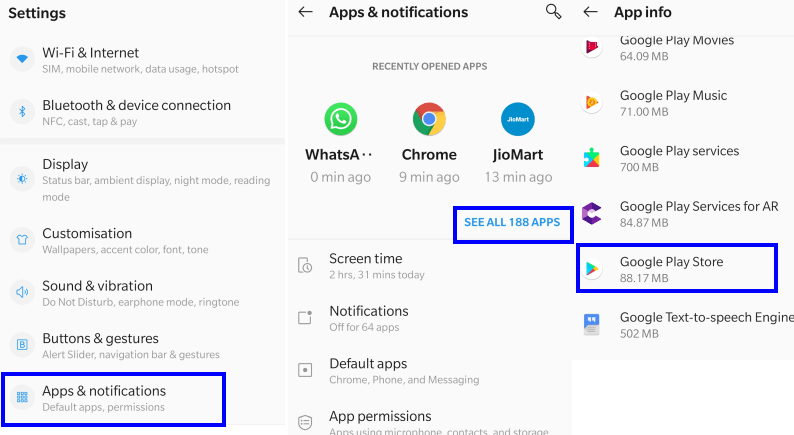 Clear Cache And Other Data