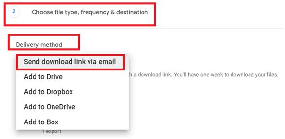 Delivery Method on Gmail MBOX Data