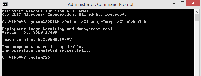 Execute DISM, resolve the BSOD Critical Structure Corruption 