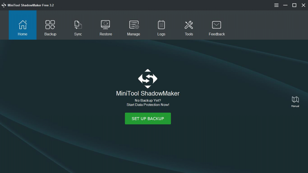 MiniTool Shadow Maker Review Main Screen