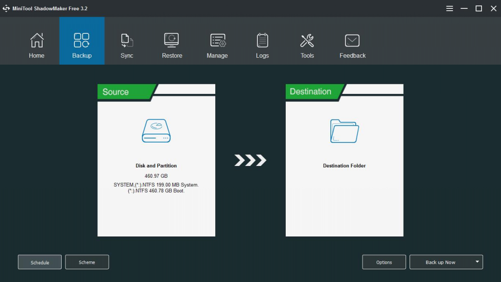 MiniTool Shadow Maker Review backup