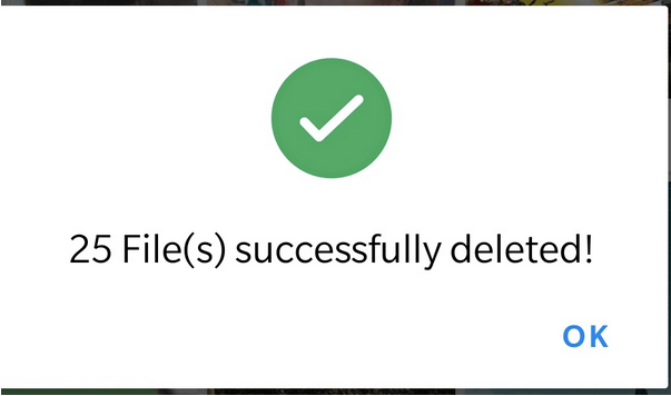 Click on the Trash Bin icon