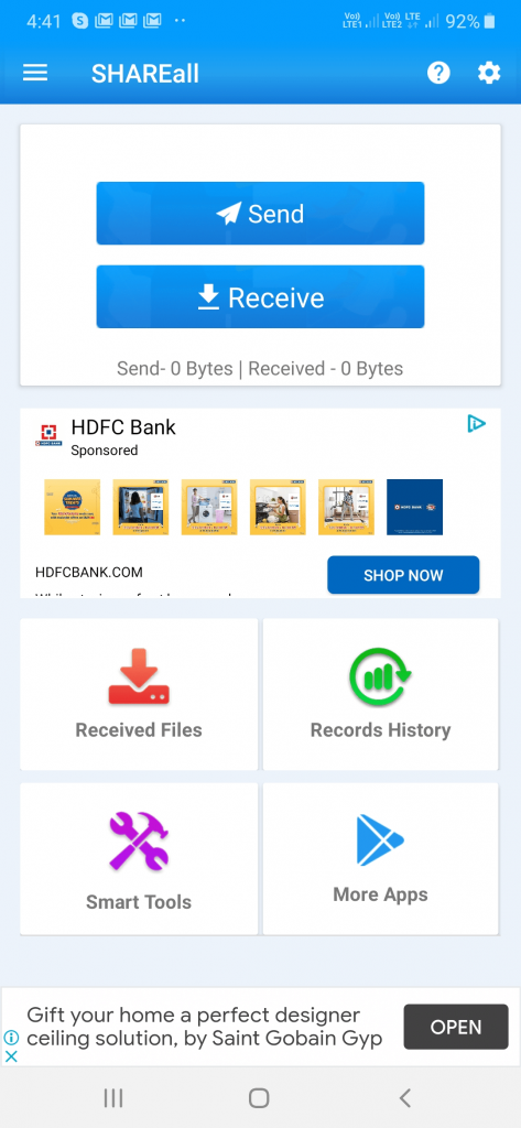 ShareAll, Packed Fast SHAREit Alternative For Transfering Files