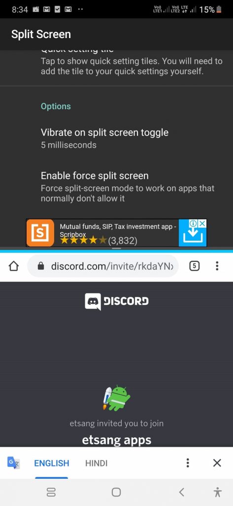 Split Screen Shortcut, Apps for splitting screen on Android