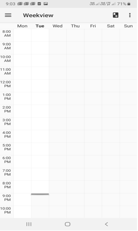 Timetable