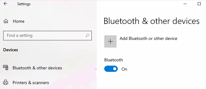 Toggle Bluetooth Switch in windows, receive Bluetooth files 