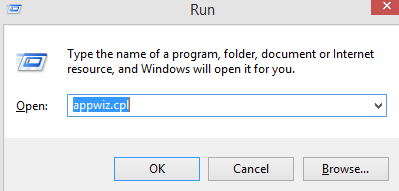appwiz.cpl command