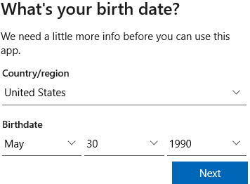 how do i change my date of birth on microsoft account