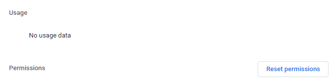 clear chrome cookies and cache Reset Permissions