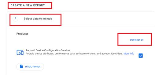 creat a new export email