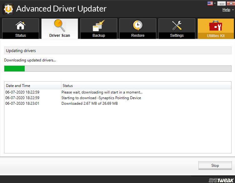 driver update scanning in advance driver updater