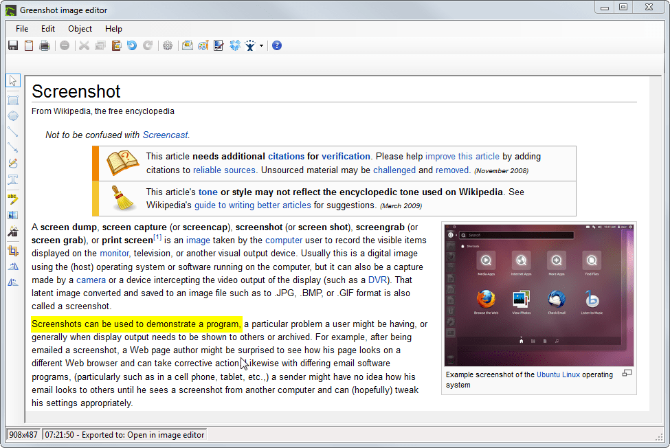 greenshot, free open source software