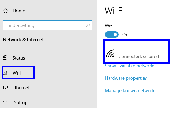 how to find IP address Wifi settings