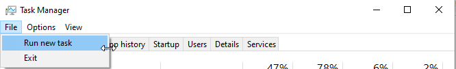 Run new task