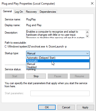 the audio service is not running Windows 10