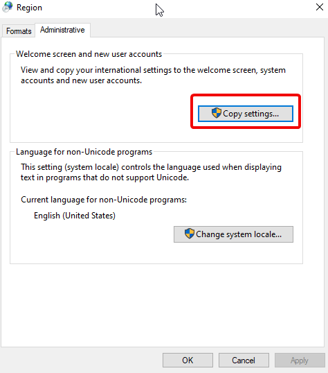 change language windows 10