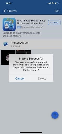 import images in private album, how to find hidden photos on iphone