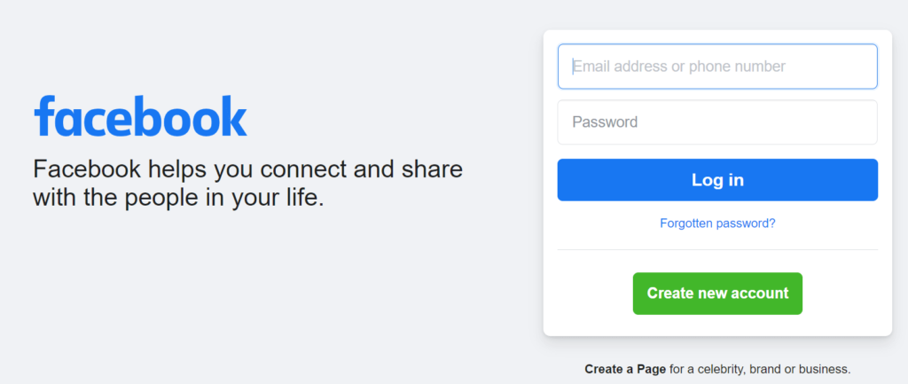 logout facebook