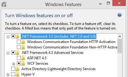 .net framework 3.5, application error 1000 windows 10