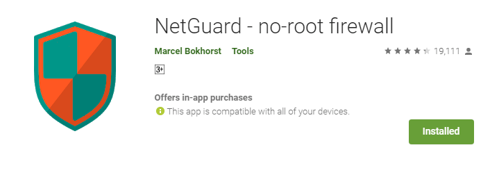 netguard, Completely Block Internet Access For Select Apps