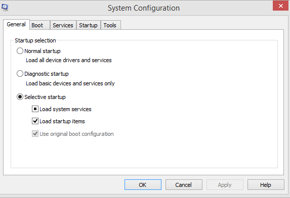 system configuration, application error 1000 windows 10
