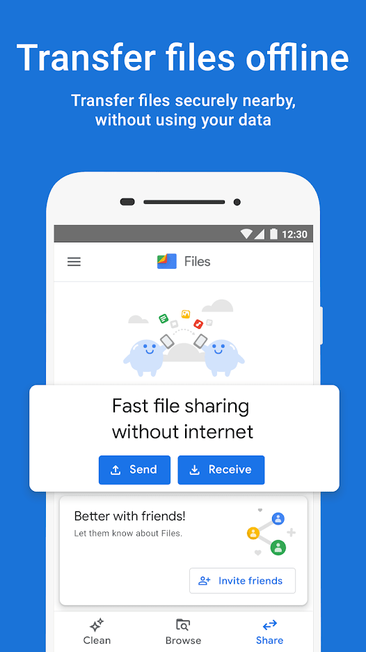 transfer File offline By Google, apps like shareit