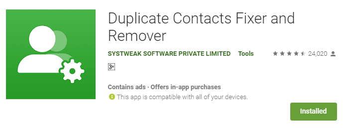 Delete Multiple Contacts Of The Same Person In Android with duplicate contacts fixer and remover