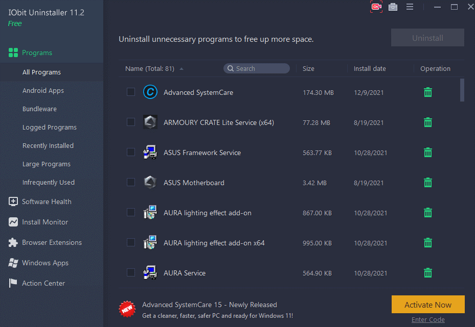 IObit Uninstaller