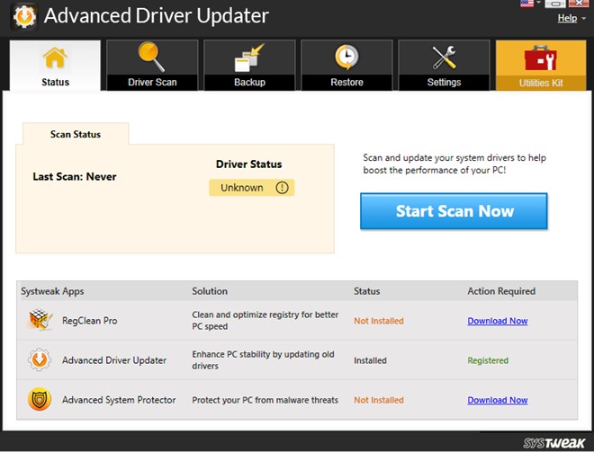 How To Schedule An Automatic Driver Scan With Systweak Advanced Driver ...