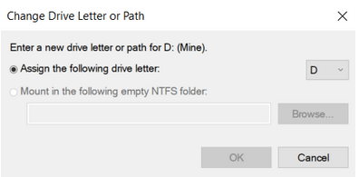 Assign a new letter