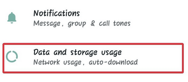 Data and Storage Usage.