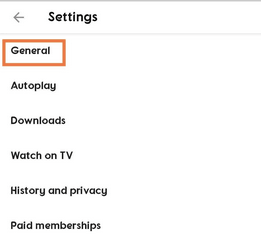 Head to General Settings