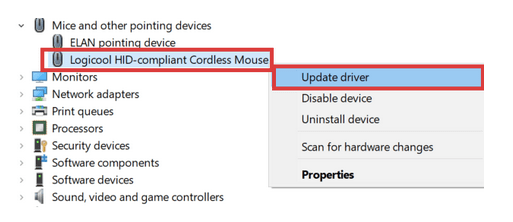 Click on Update Driver