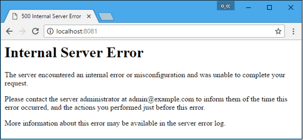 What is 500 Internal Server Error