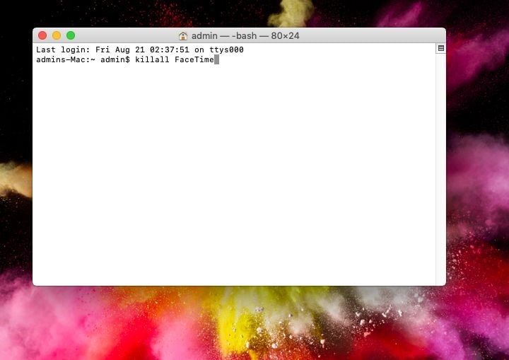 admin bash on mac, How to force quit a program on Mac