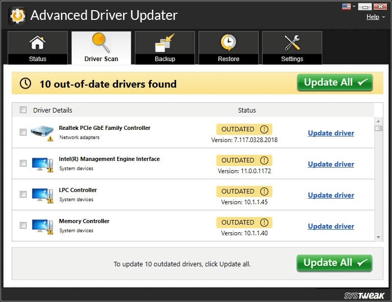 automatic download and installation of all the updates