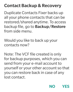 contact backup and recovery, delete multiple contacts