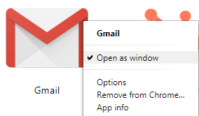 how to put an icon for gmail on my desktop