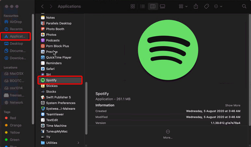spotify on mac not working