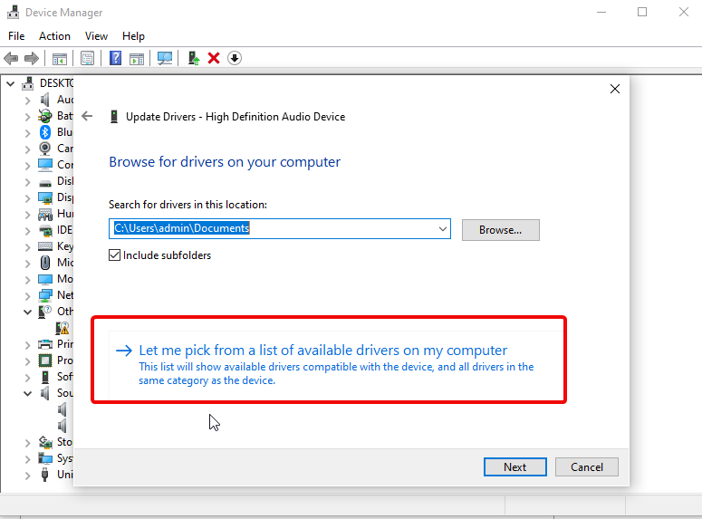 uninstall idt audio driver windows 10