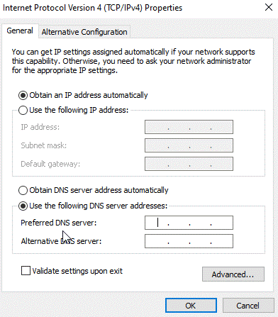 ERR_NETWORK_CHANGED Chrome Error