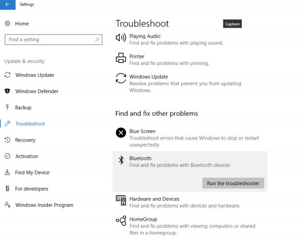 Bluetooth not detecting devices on Windows 10