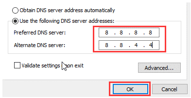 ERR_NETWORK_CHANGED Chrome Error