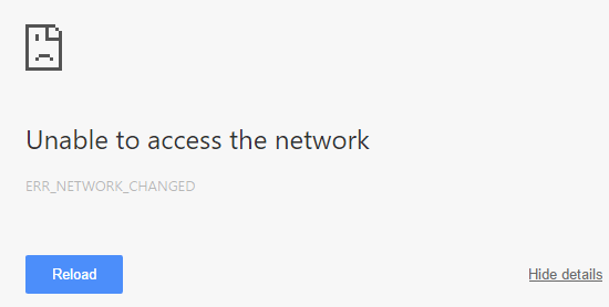 Unable to Access the Network